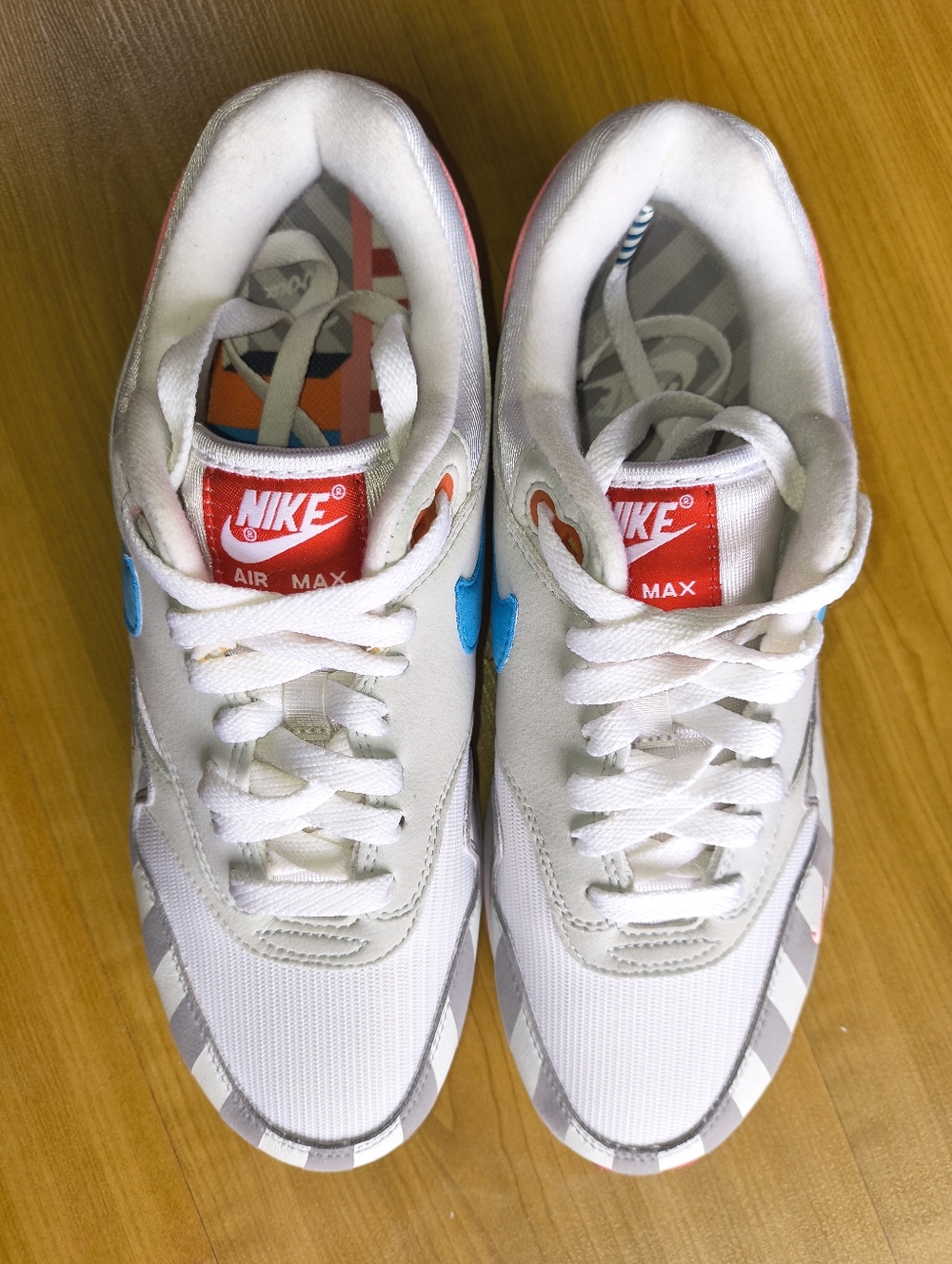 Nike Air Max 1 Collab With Dutch artist Piet Parra Size 7.5 Like New - Picture 4 of 16